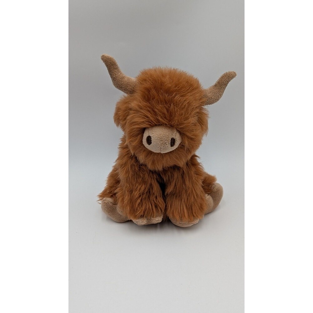 GANZ Heritage Highland Cow 10" Stuffed Animal Plush Brown